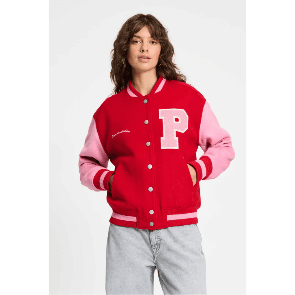 JACKET - Baseball Chili Red Rood JACKET - Baseball Chili Red Rood