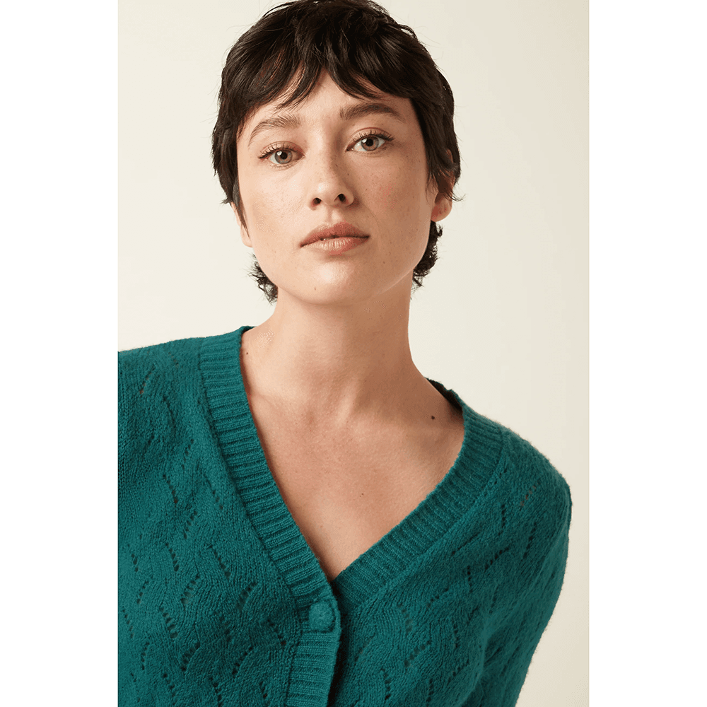 Cardigan V Farfalle Groen Cardigan V Farfalle Groen