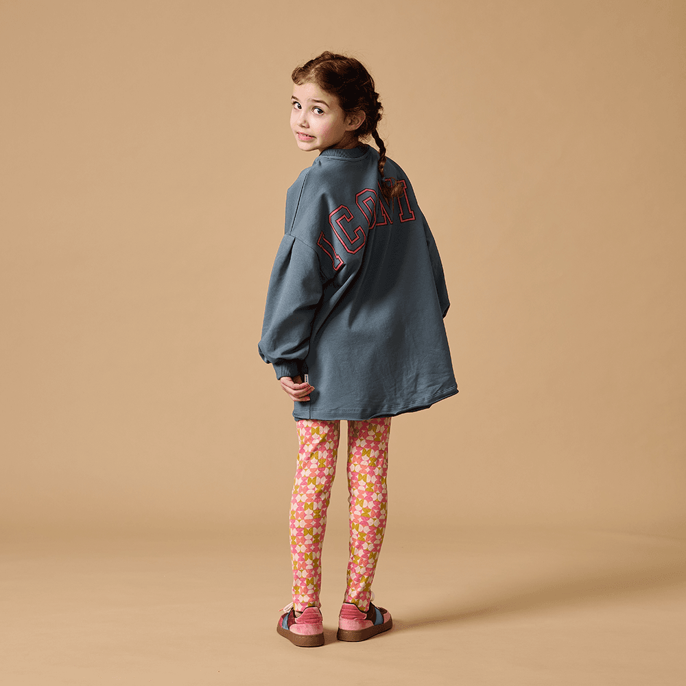 Sweater Dress Iconic Back Blauw Sweater Dress Iconic Back Blauw