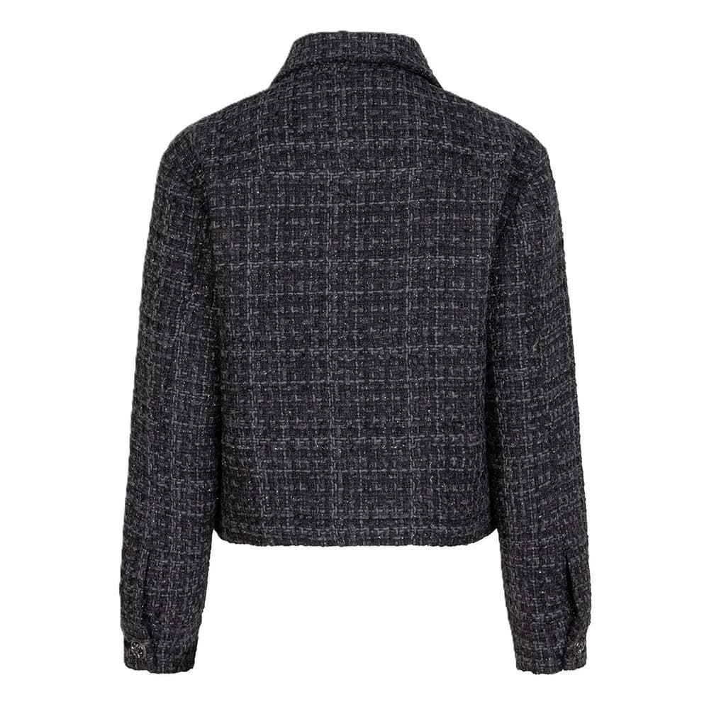 Jacket tweed fancy buttons Grijs Jacket tweed fancy buttons Grijs