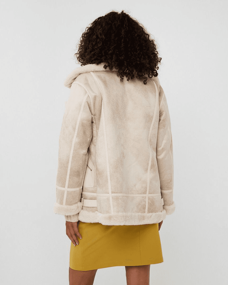 Jacket suedine long Beige Jacket suedine long Beige