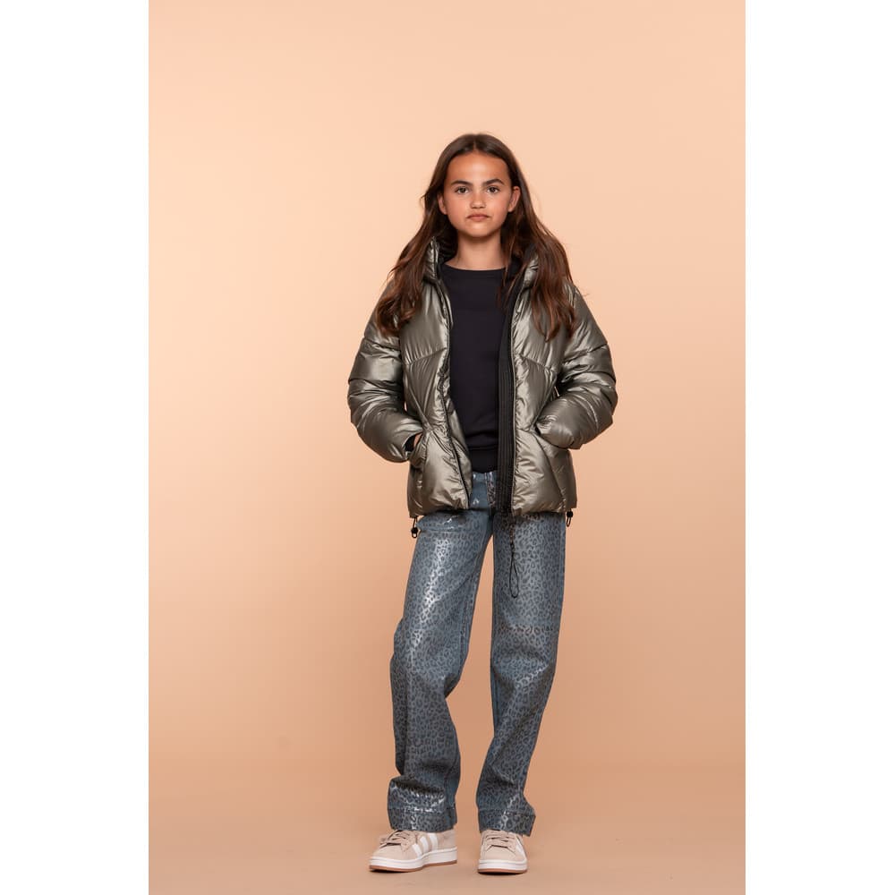 Jacket metallic boxy Groen Jacket metallic boxy Groen