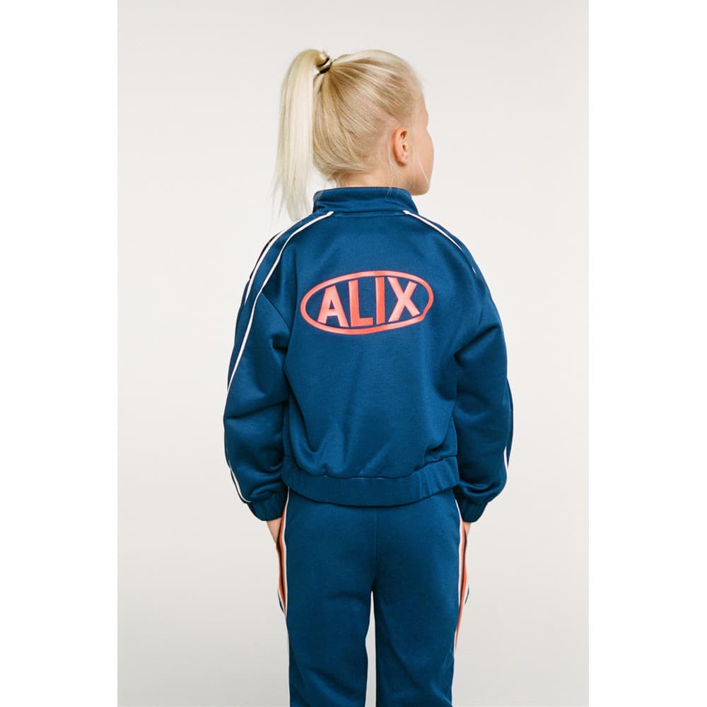 kids knitted training jacket Blauw kids knitted training jacket Blauw