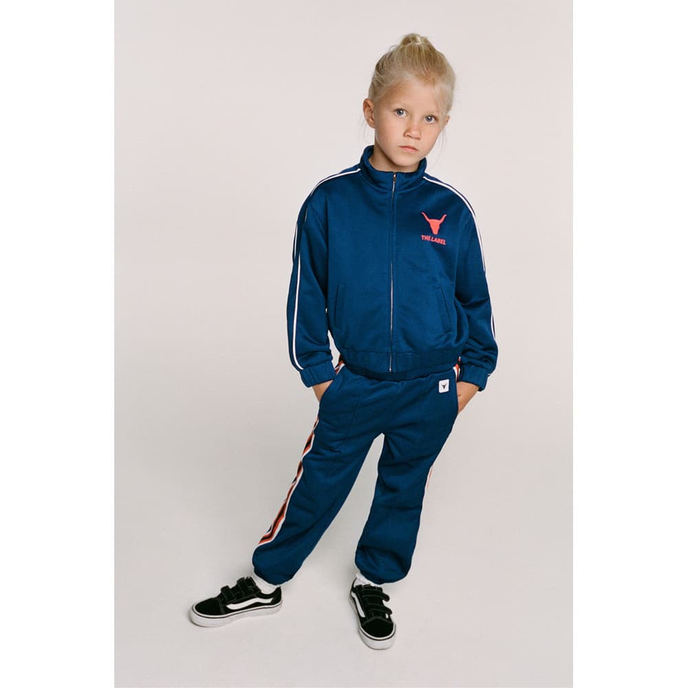 kids knitted training jacket Blauw kids knitted training jacket Blauw