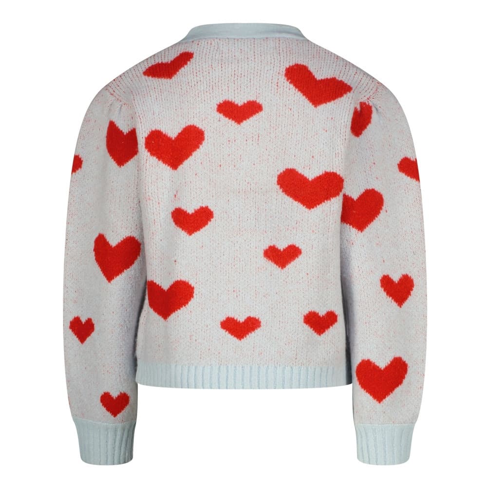 Manon Vest Hearts Licht Blauw Manon Vest Hearts Licht Blauw