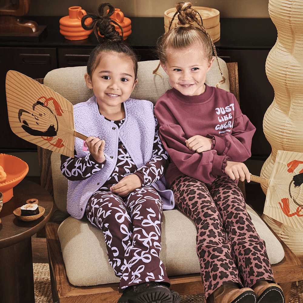 Sevim Mini Flared Pants Strikjes Bruin 1 Sevim Mini Flared Pants Strikjes Bruin 1