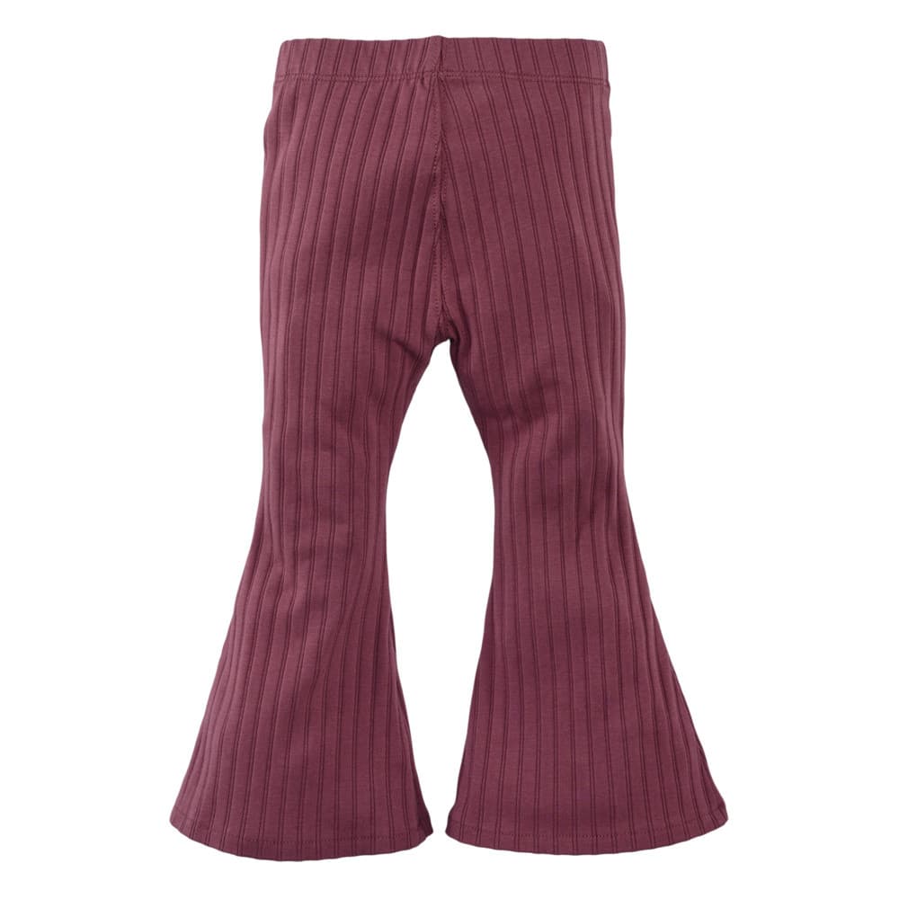 Jolieke Mini Flared Pants Rib Paars Jolieke Mini Flared Pants Rib Paars