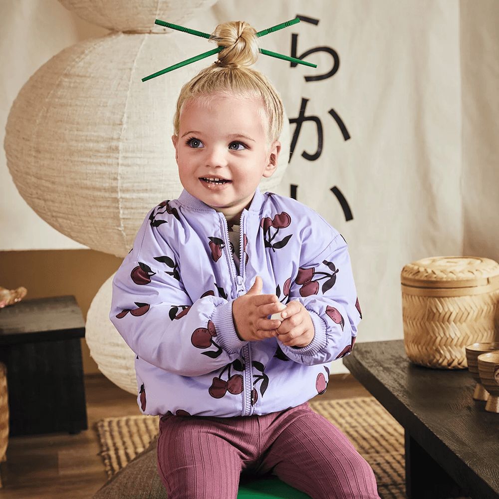 Jolieke Mini Flared Pants Rib Paars Jolieke Mini Flared Pants Rib Paars