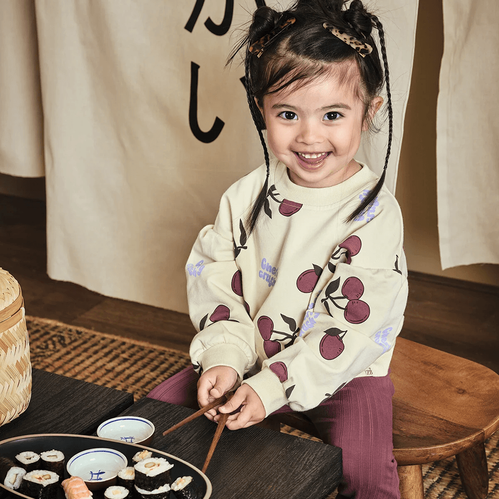 Jolieke Mini Flared Pants Rib Paars Jolieke Mini Flared Pants Rib Paars