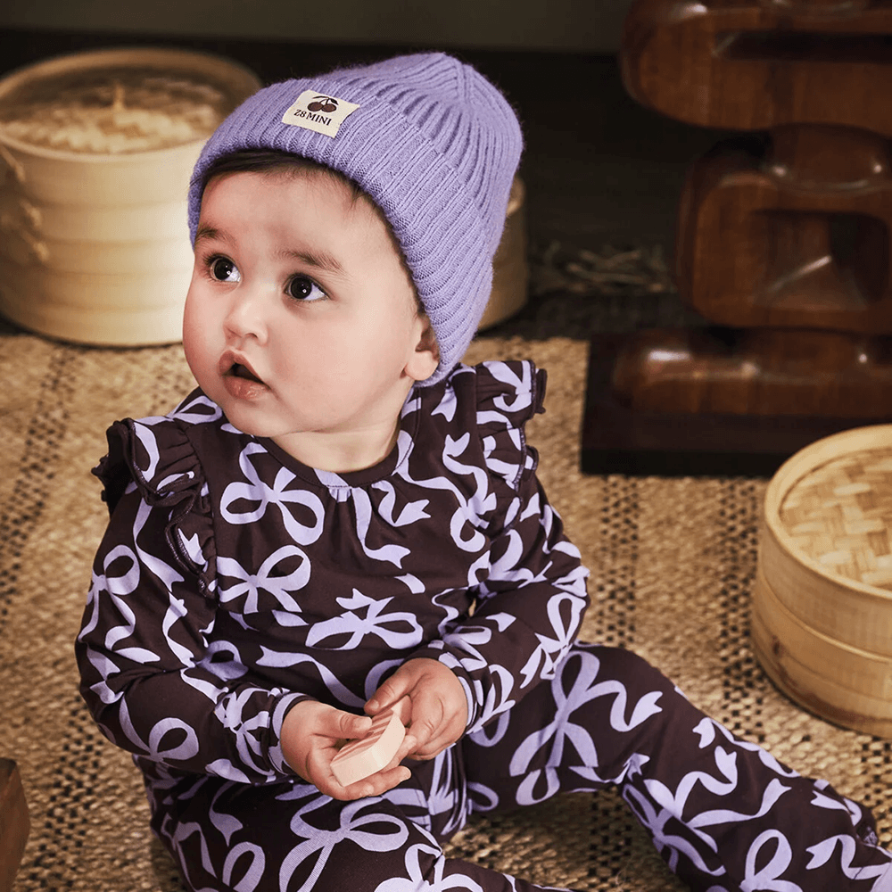 Ammelle Mini Longsleeve Strikjes Bruin 1 Ammelle Mini Longsleeve Strikjes Bruin 1