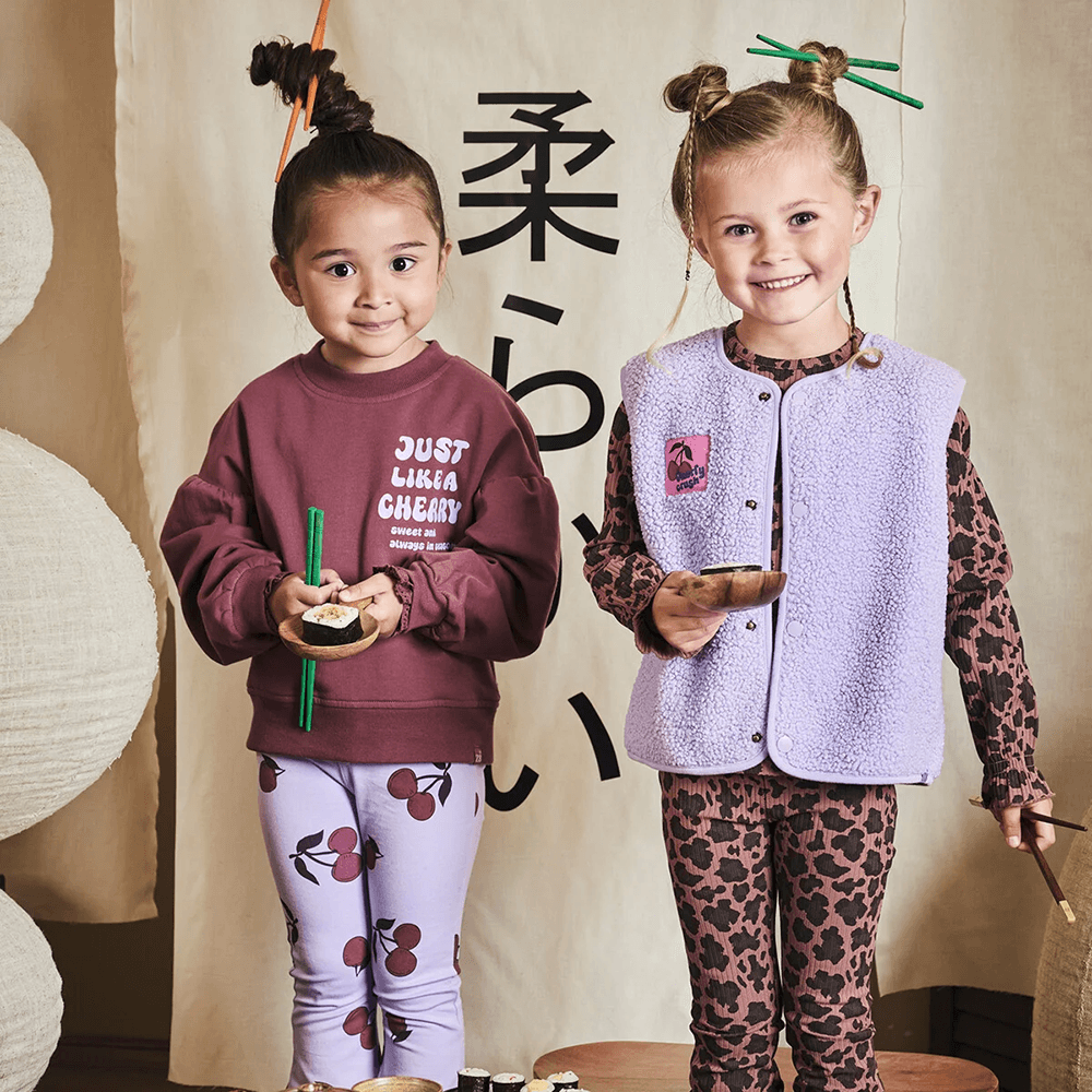 Celina Mini Gilet Teddy Paars Celina Mini Gilet Teddy Paars