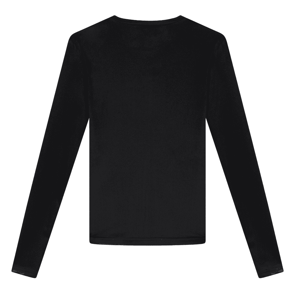 Ladies Knitted Thumbhole Longsleeve Penny Zwart 1 Ladies Knitted Thumbhole Longsleeve Penny Zwart 1