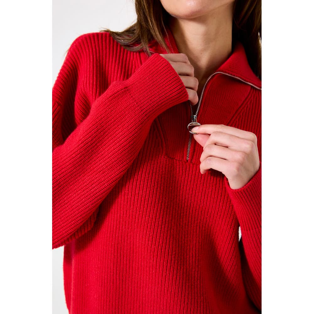 I50242 Ladies Pullover Rood I50242 Ladies Pullover Rood