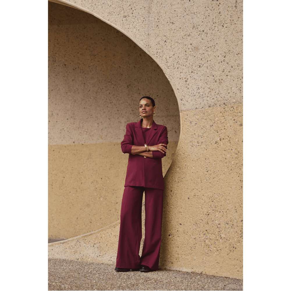 Arwen bonded blazer Bordeaux Arwen bonded blazer Bordeaux