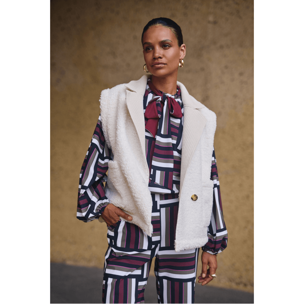 Nikita teddy 2way gilet Off White Nikita teddy 2way gilet Off White