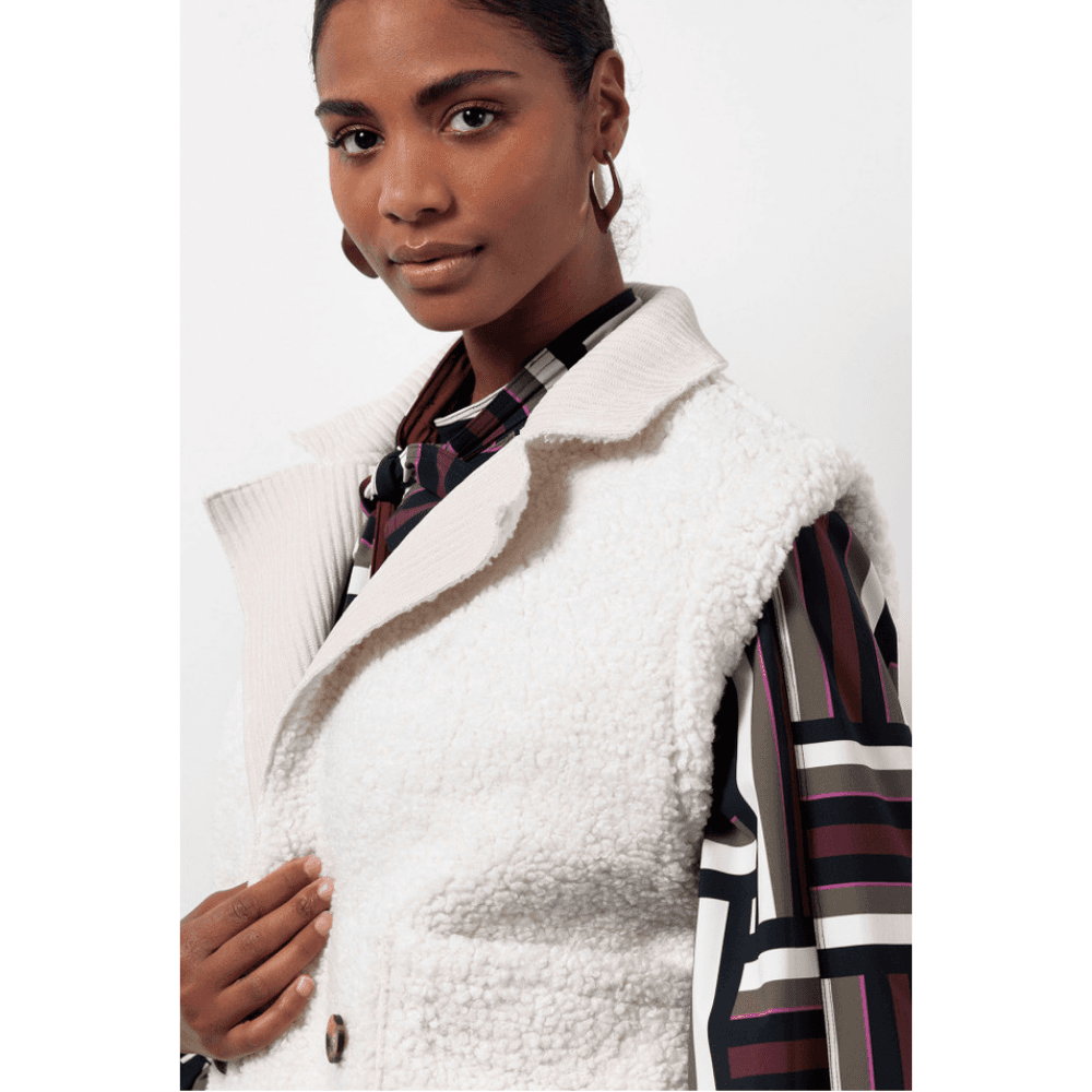 Nikita teddy 2way gilet Off White Nikita teddy 2way gilet Off White