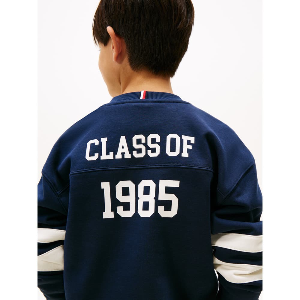 Varsity Colourblock Sweater Donker Blauw Varsity Colourblock Sweater Donker Blauw