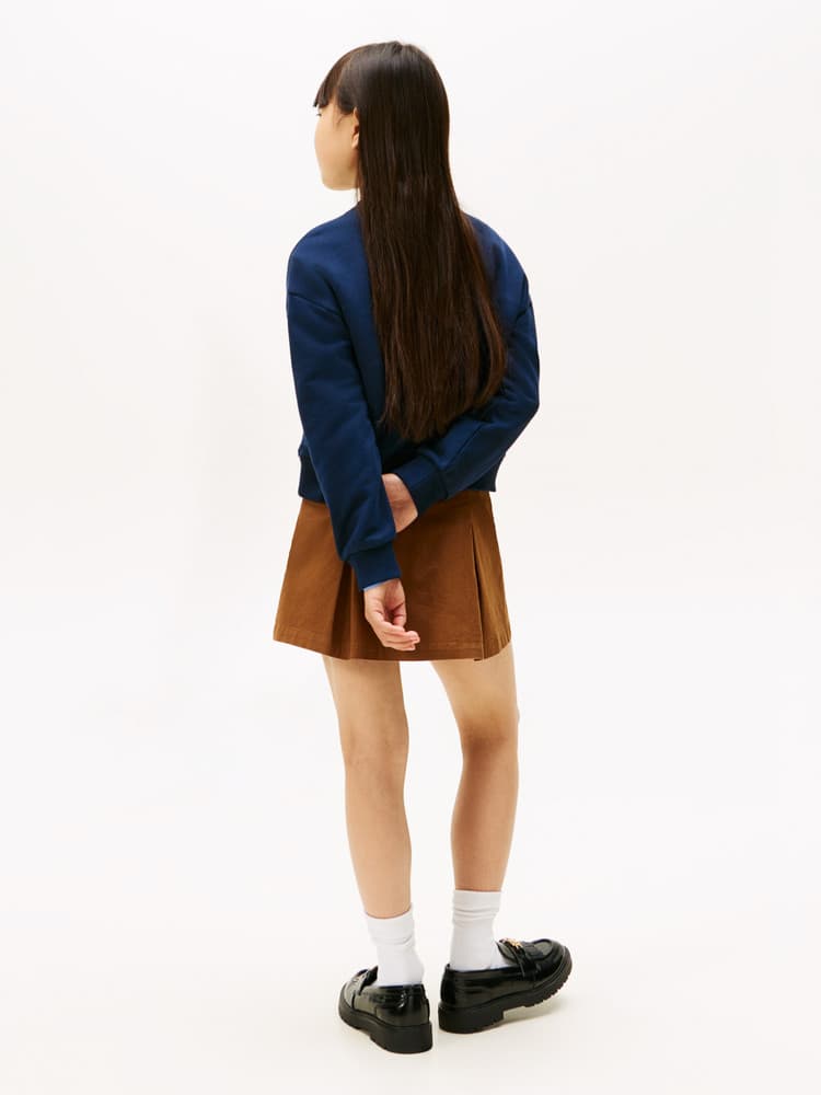 Tommy Varsity Flock Sweatshirt Donker Blauw Tommy Varsity Flock Sweatshirt Donker Blauw