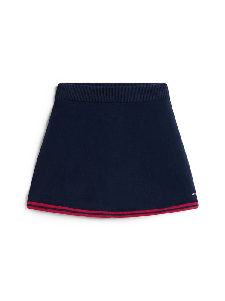 Varsity Knitted Skirt Donker Blauw Varsity Knitted Skirt Donker Blauw