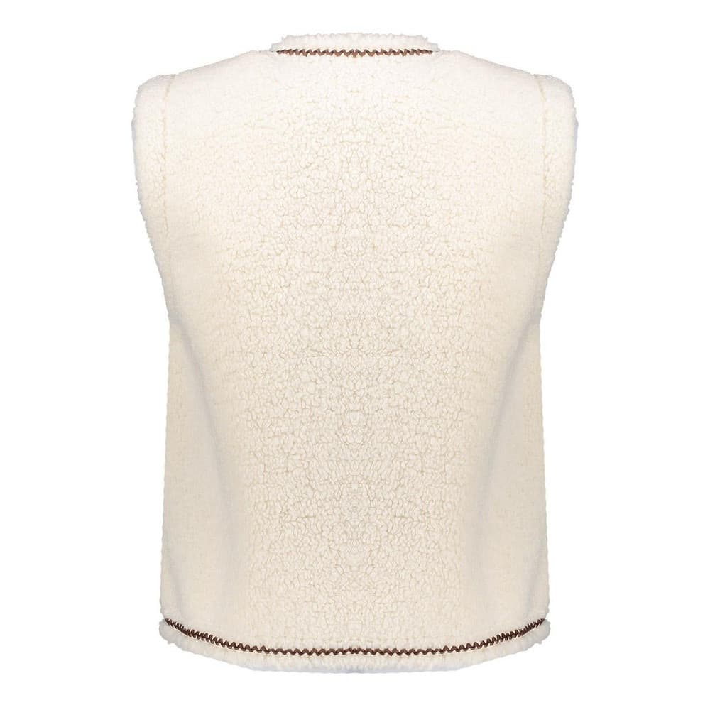 Gilet teddy embroidery zigzag Off White Gilet teddy embroidery zigzag Off White