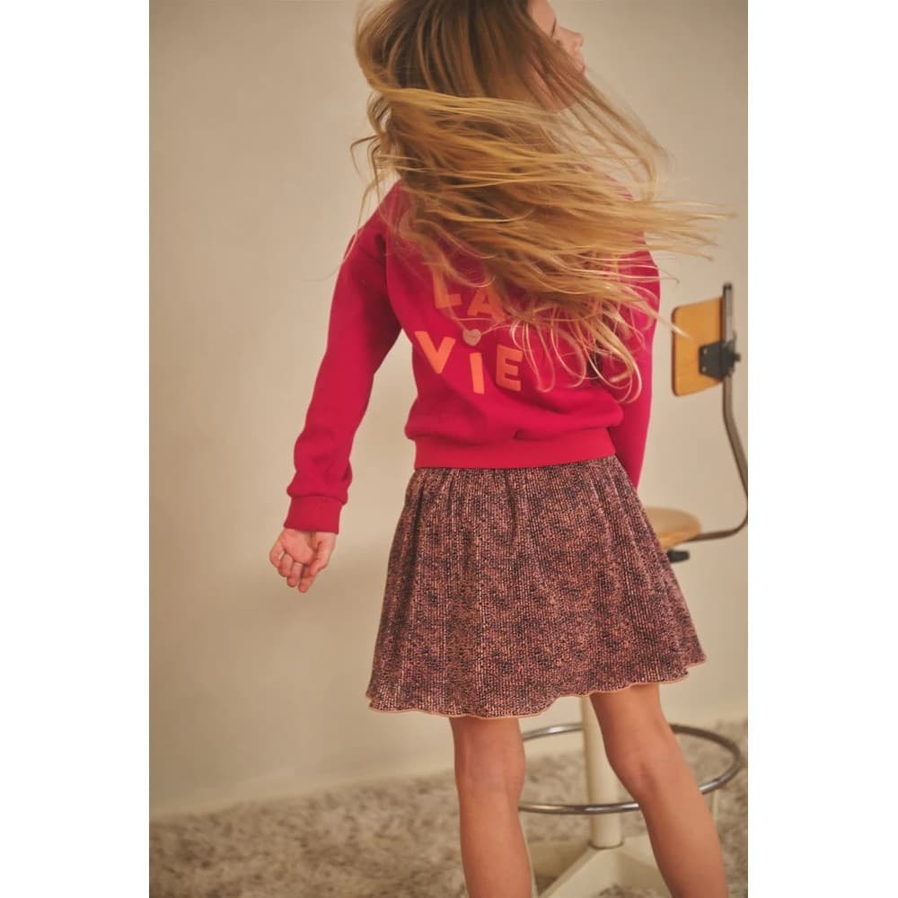Nele AOP Leopard Plissee Skirt Multi Nele AOP Leopard Plissee Skirt Multi