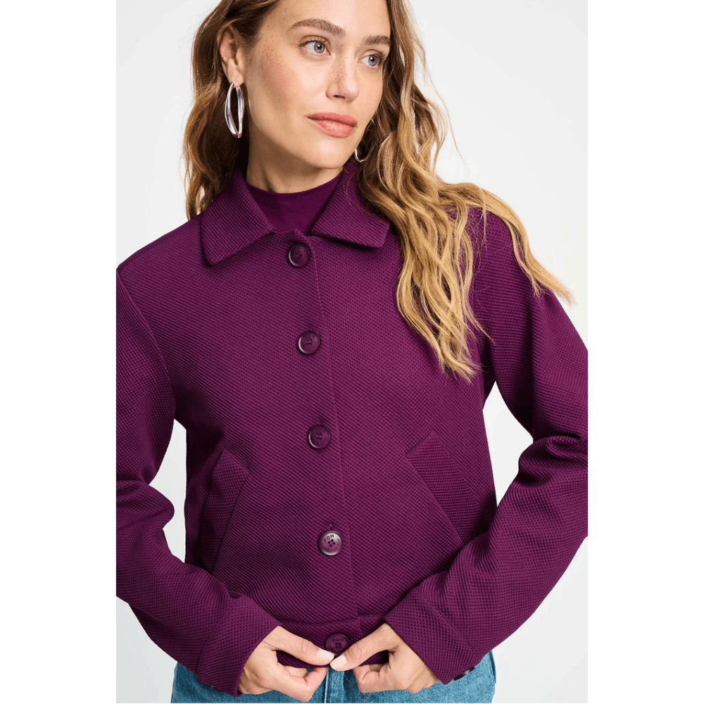 JACKET - Iris Plum Paars JACKET - Iris Plum Paars