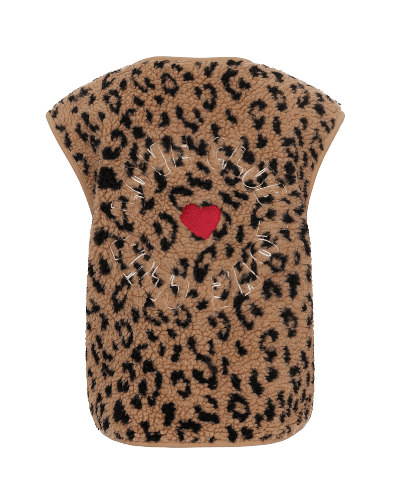 Little leopard gilet Bruin 1 Little leopard gilet Bruin 1