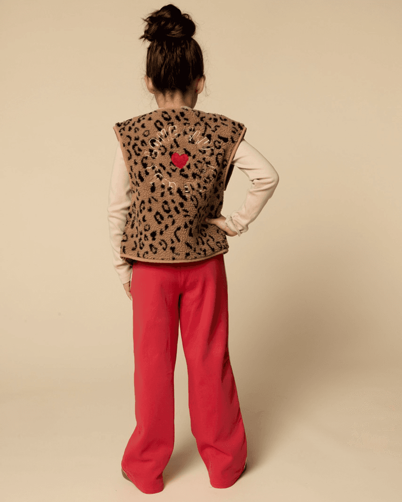 Little leopard gilet Bruin 1 Little leopard gilet Bruin 1