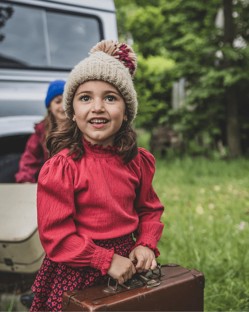 Little longsleeve t-shirt turtle Rood Little longsleeve t-shirt turtle Rood