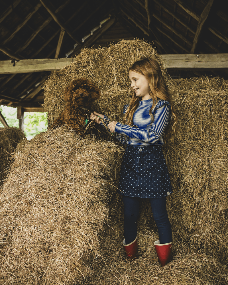 Little heart denim skirt Blauw Little heart denim skirt Blauw