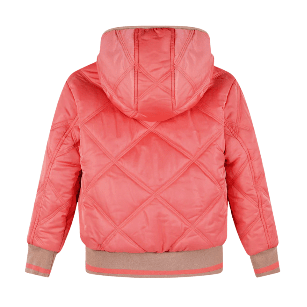 Bomby Reversible Hooded Bomber Jacket Oranje Bomby Reversible Hooded Bomber Jacket Oranje