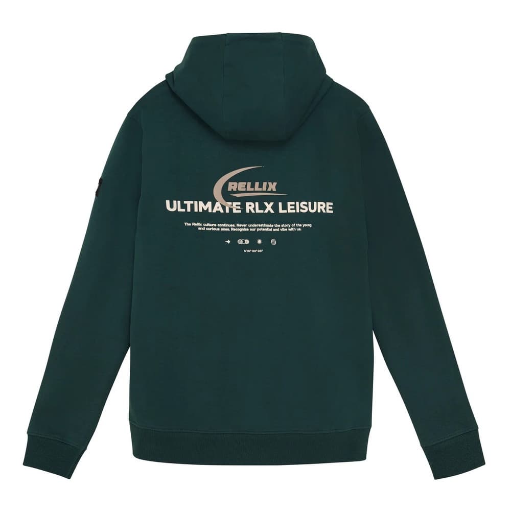 Hoodie Rellix Chestprint Groen Hoodie Rellix Chestprint Groen