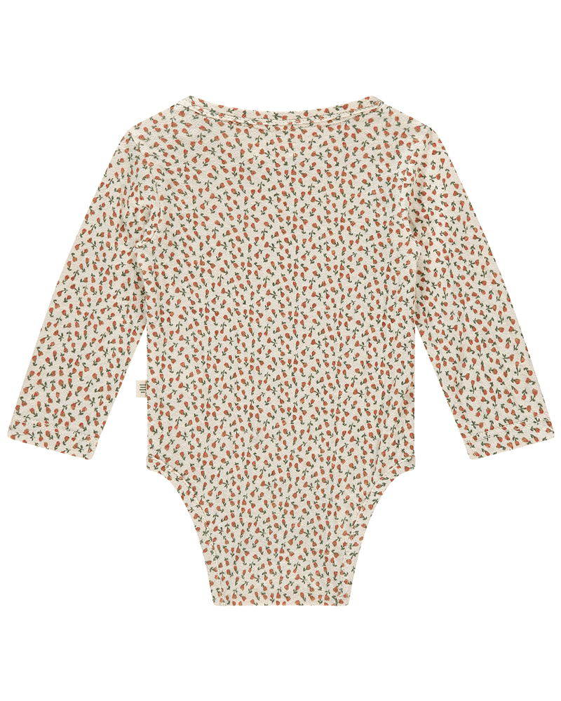 baby romper long sleeve autumn leaves Off White baby romper long sleeve autumn leaves Off White