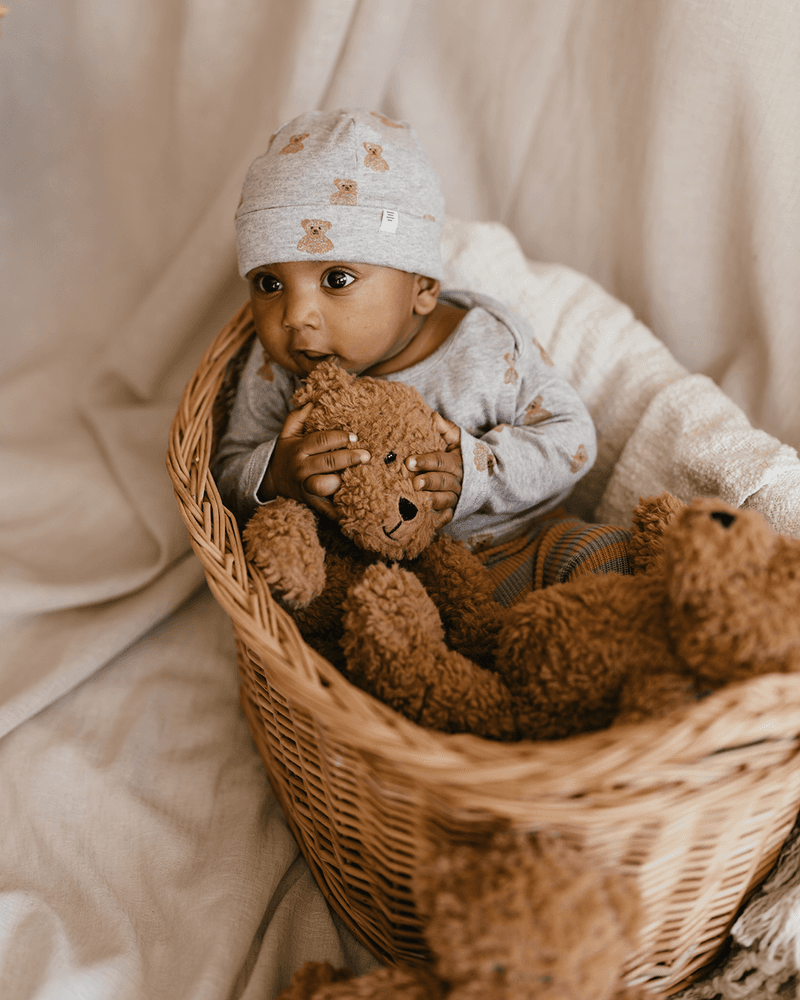baby hat teddybear Grijs baby hat teddybear Grijs