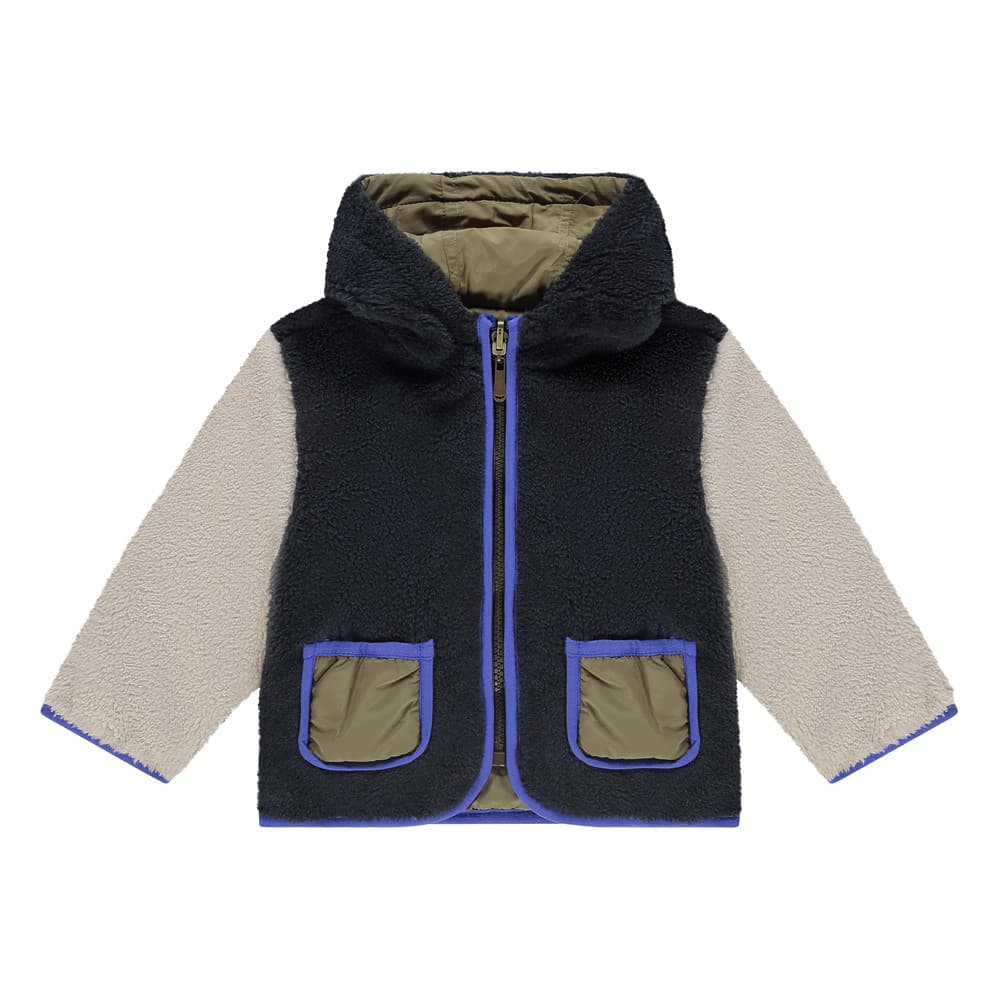 baby boys teddy jacket reversible army-navy Army baby boys teddy jacket reversible army-navy Army