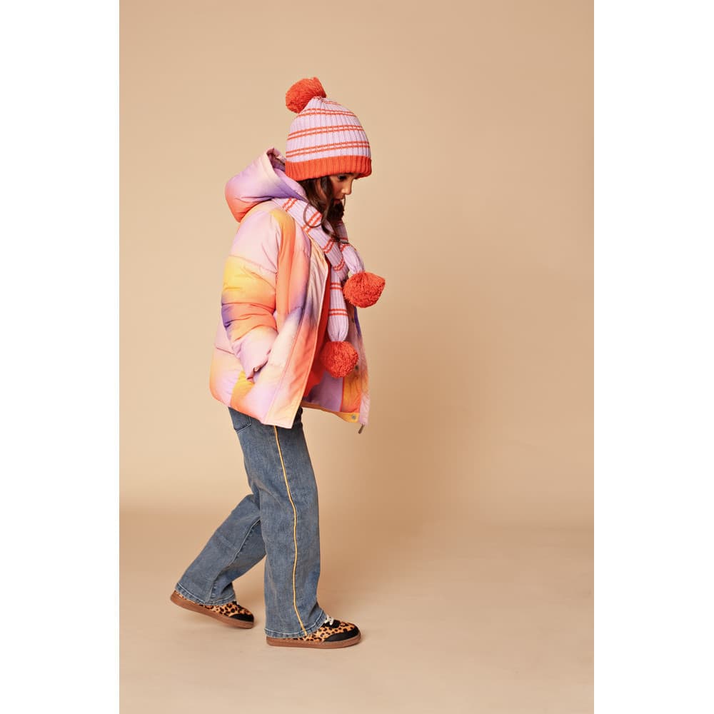 girls denim wide leg leopard lurex piping Blauw girls denim wide leg leopard lurex piping Blauw