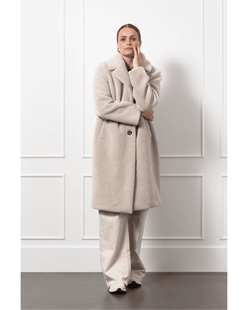 Tommie fur coat Off White Tommie fur coat Off White