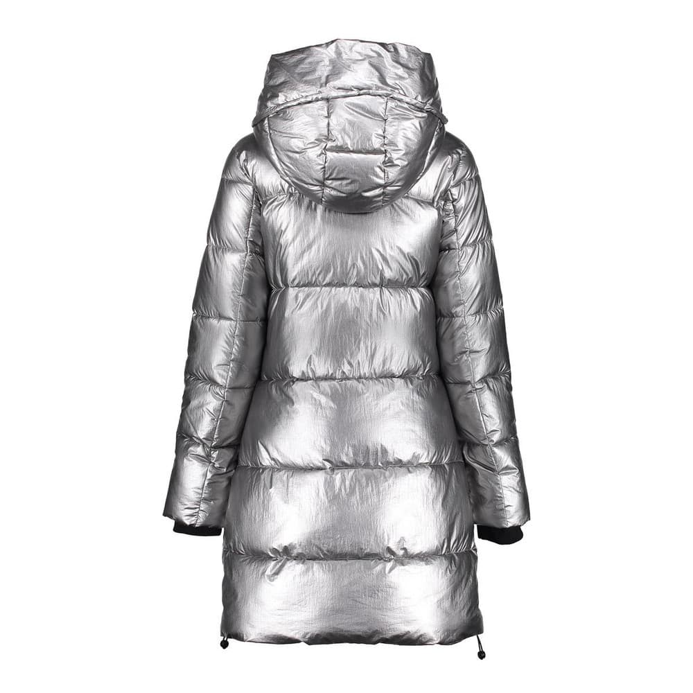 Jacket metallic mid long Zilver Jacket metallic mid long Zilver