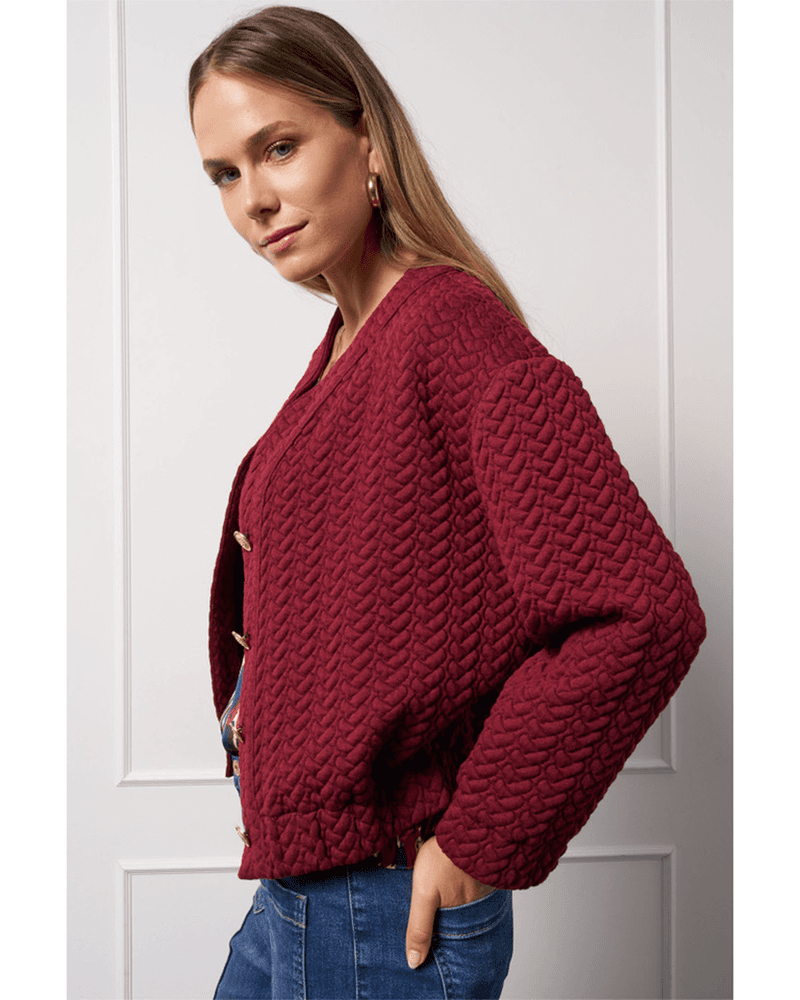 Josephine structure jacket Bordeaux Josephine structure jacket Bordeaux
