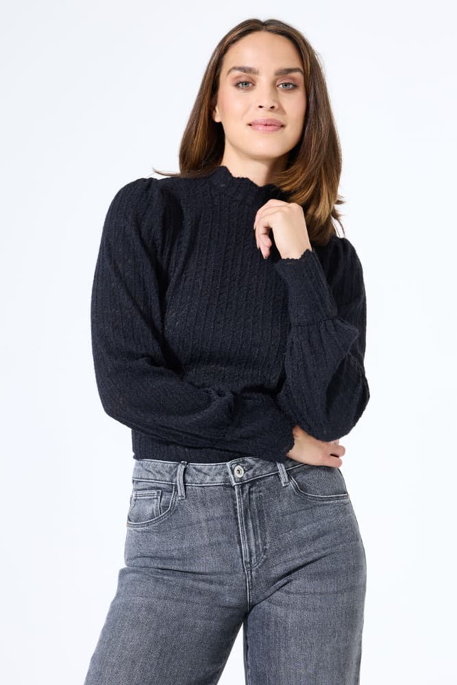 J50014 Ladies T-shirt Zwart 1 J50014 Ladies T-shirt Zwart 1