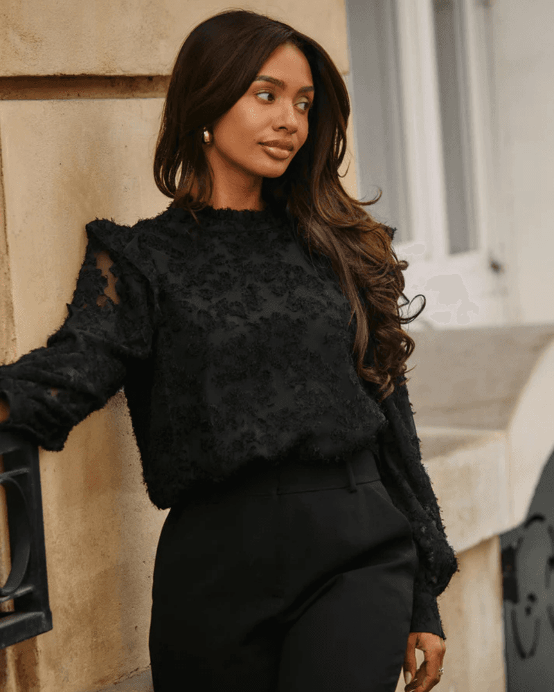 Blouse Bambie Zwart 1 Blouse Bambie Zwart 1