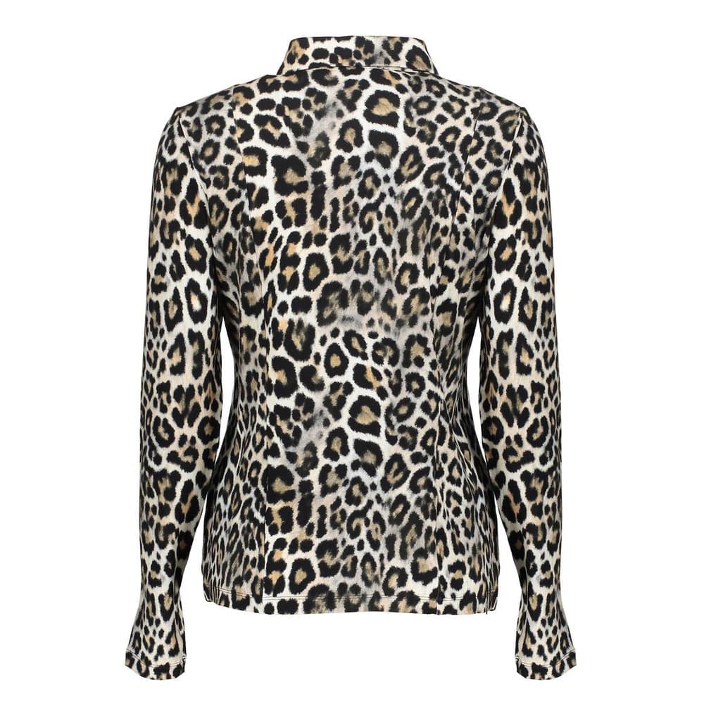 Blouse AOP jersey Zwart 1 Blouse AOP jersey Zwart 1