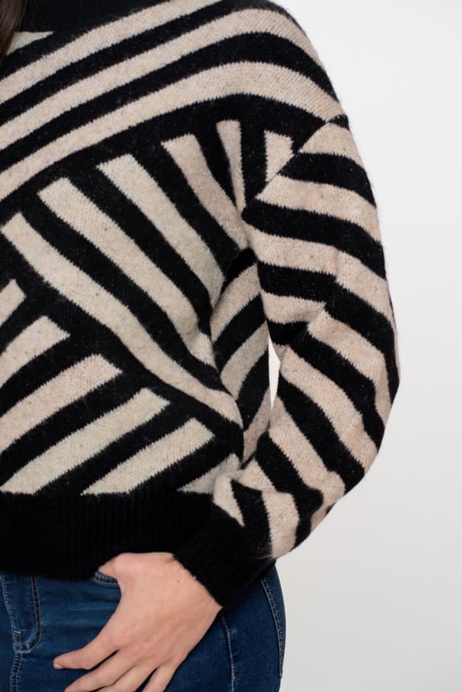 Pullover stripes Zand Pullover stripes Zand