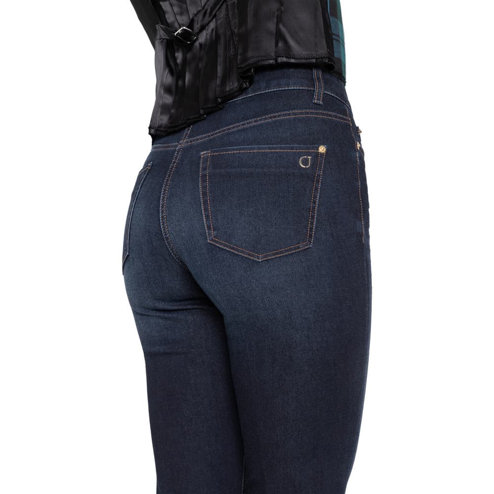 Paris Flared Jeans Donker Blauw Paris Flared Jeans Donker Blauw