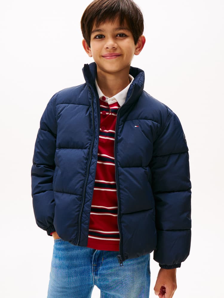 Flag Puffer Jacket Backflag Donker Blauw Flag Puffer Jacket Backflag Donker Blauw