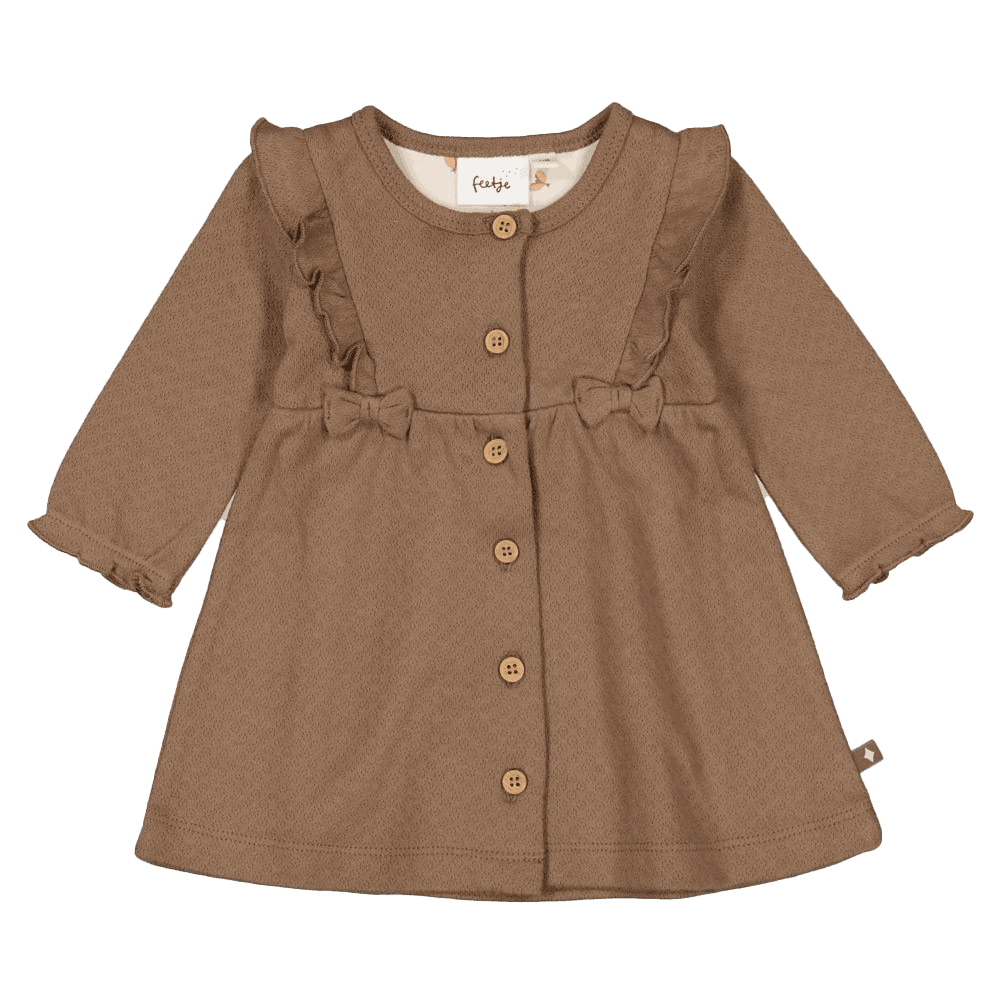 Jurk ruches - Dancing In The Moonlight Bruin 1 Jurk ruches - Dancing In The Moonlight Bruin 1