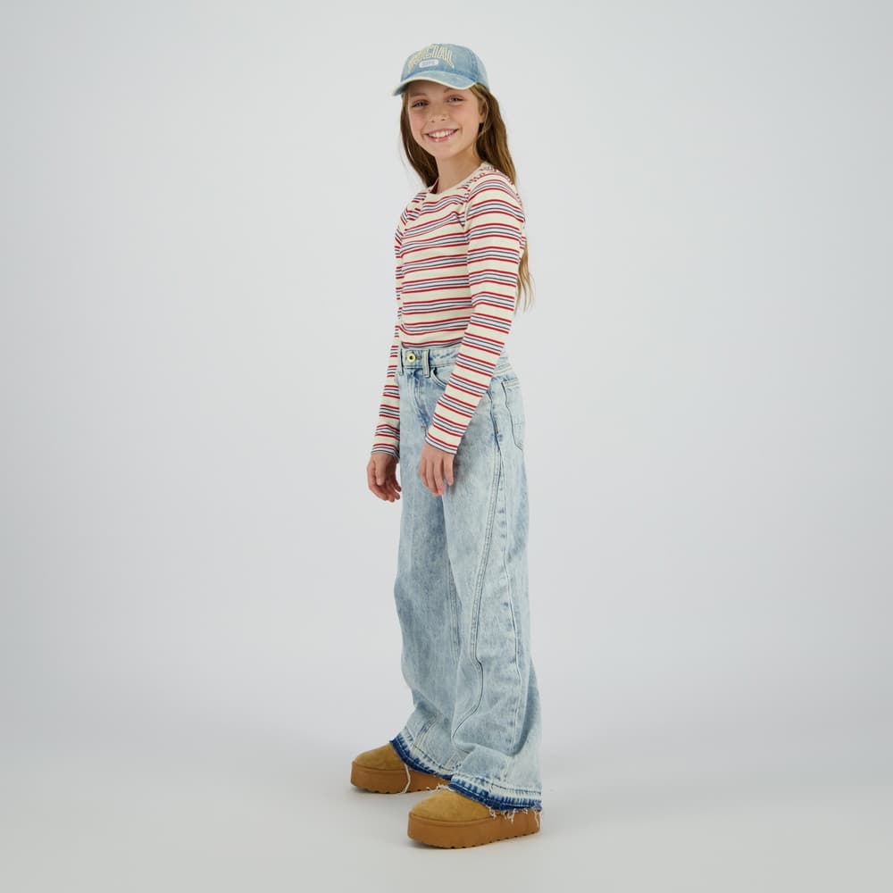 Cassie Seam Jeans Extra Wide Leg Licht Blauw Cassie Seam Jeans Extra Wide Leg Licht Blauw