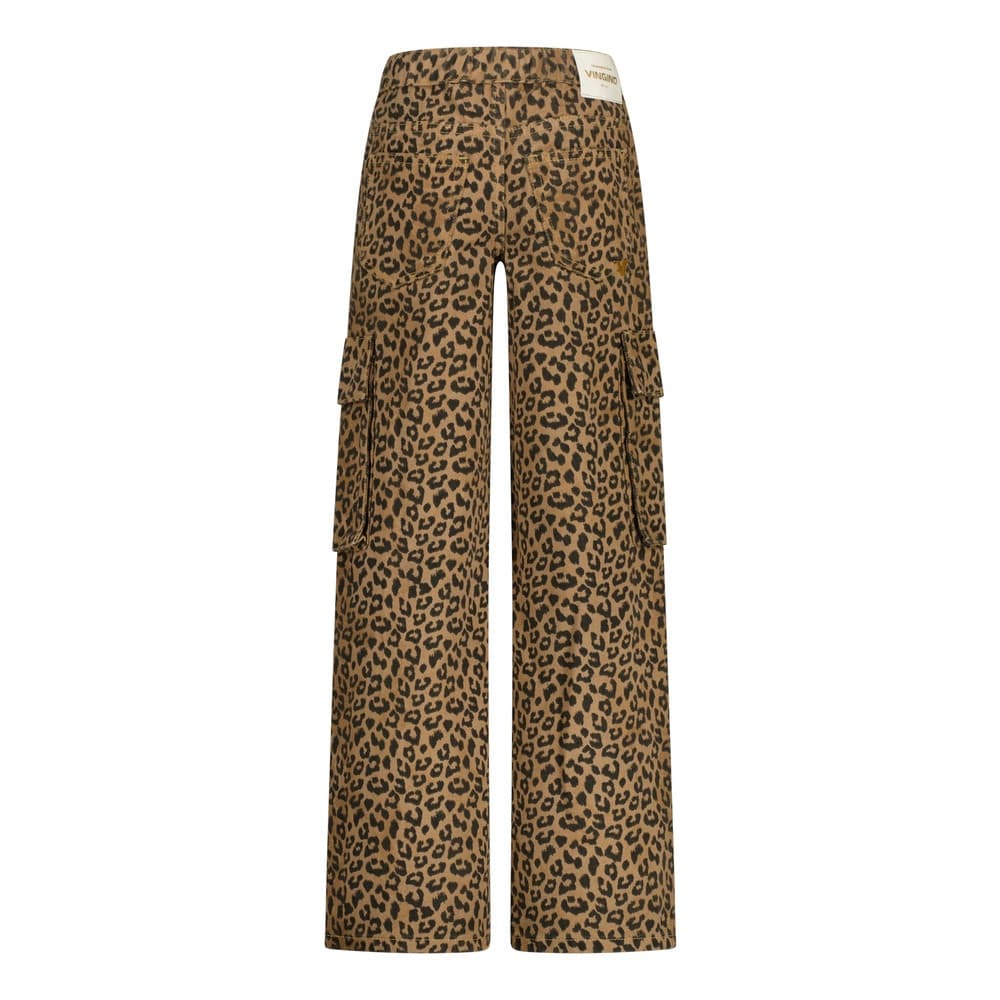 Cassie Cargo Leopard Extra Wide Leg Bruin 1 Cassie Cargo Leopard Extra Wide Leg Bruin 1