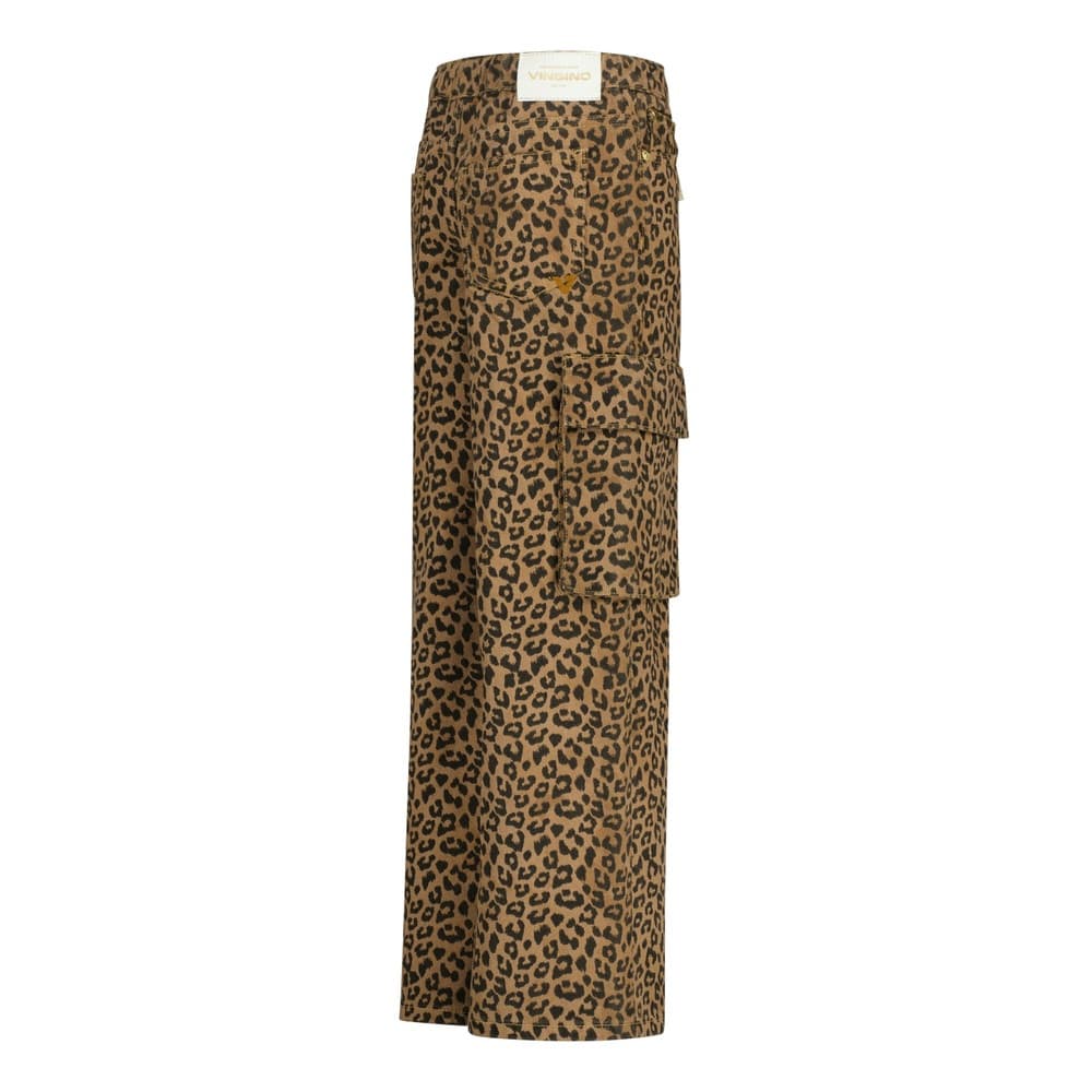 Cassie Cargo Leopard Extra Wide Leg Bruin 1 Cassie Cargo Leopard Extra Wide Leg Bruin 1