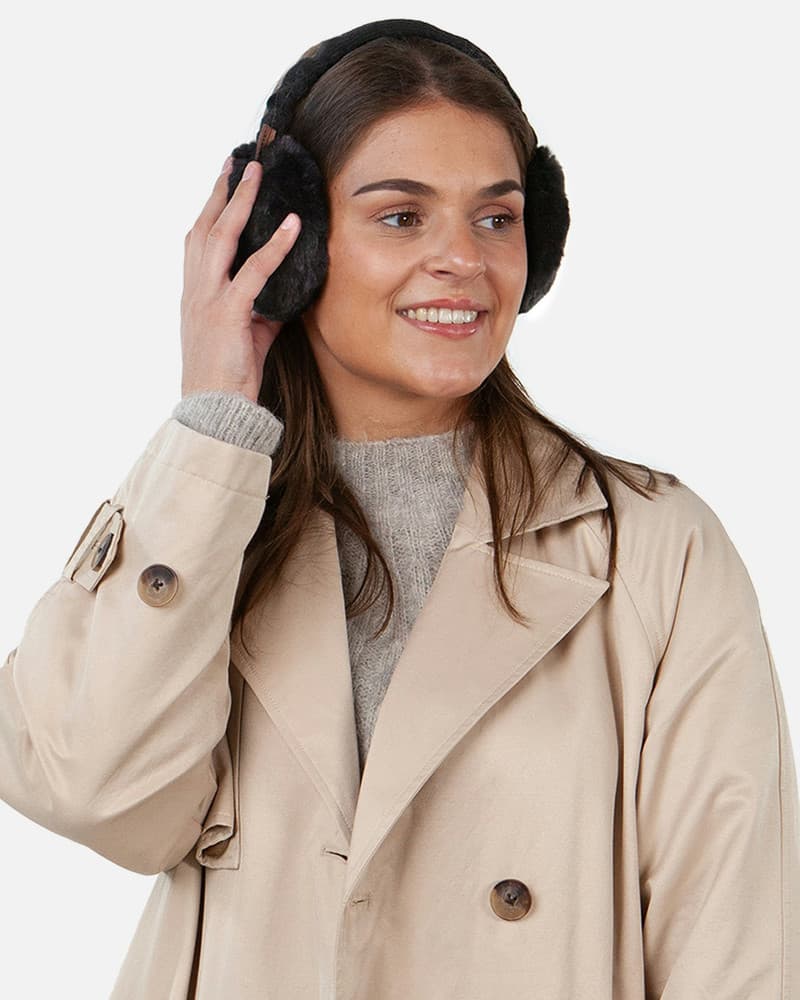 Plush Earmuffs Zwart 1 Plush Earmuffs Zwart 1